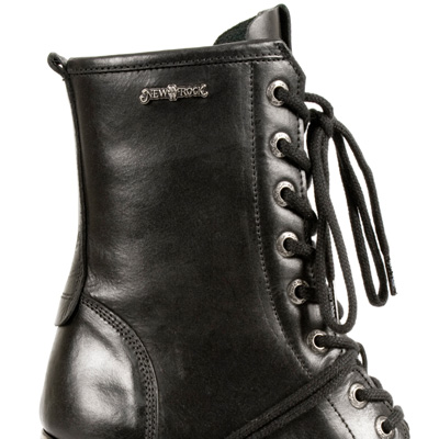 New Rock - MTR001S1 Enkellaars - Zwart/Zilverkleurig